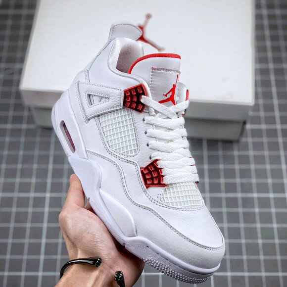 Jordan Retro 4 "Metallic Orange" Sneakers (Brand New) (Size 10.5) - Picture 1 of 9